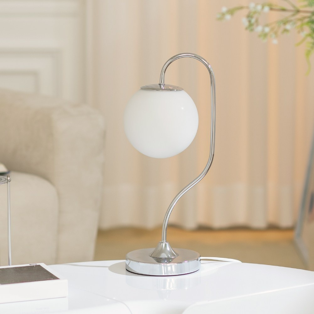 Metal Bent Rod Table Lamp