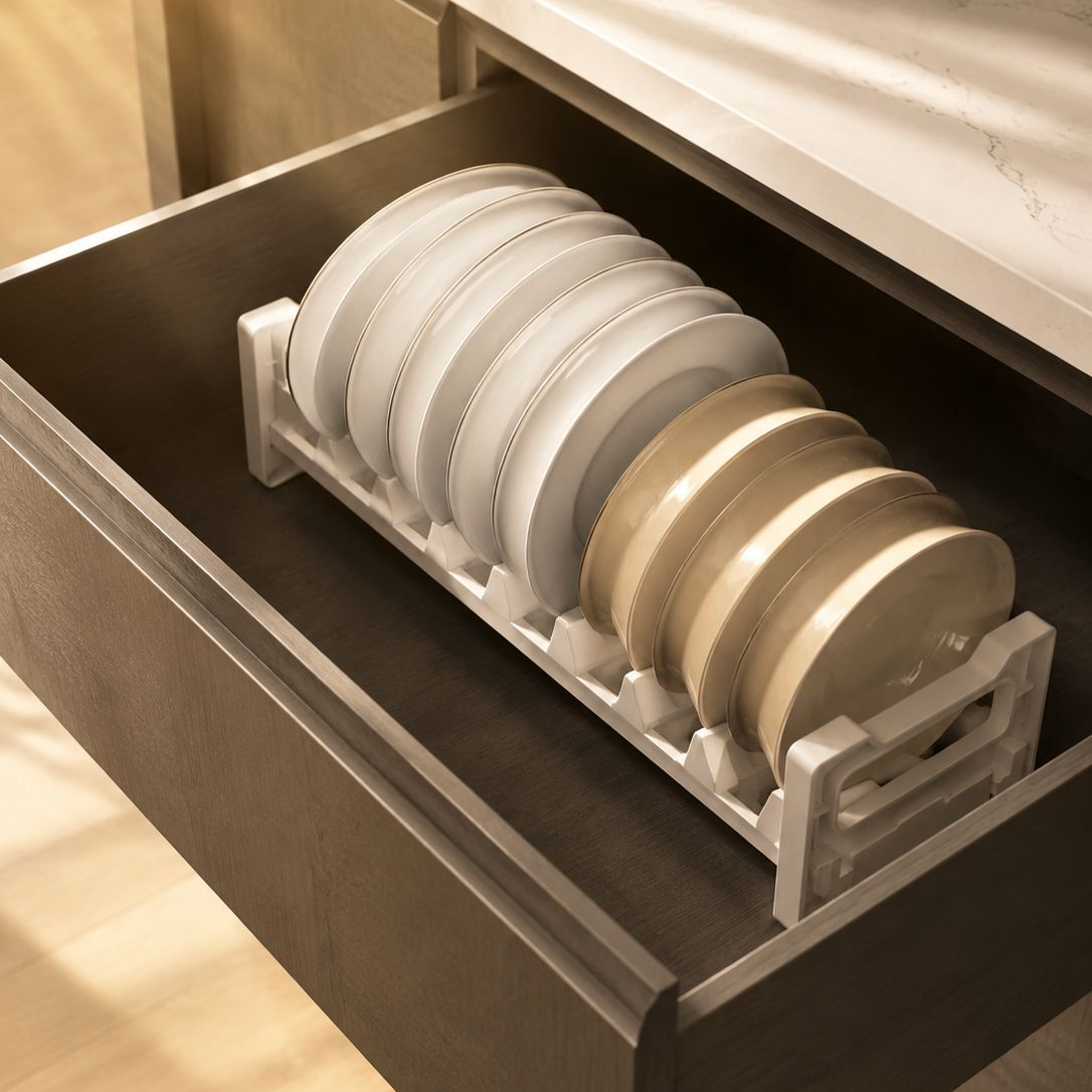 Kitchen drawer divider cabinet dish storage rack bowl and chopsticks plate storage box cutlery dish 