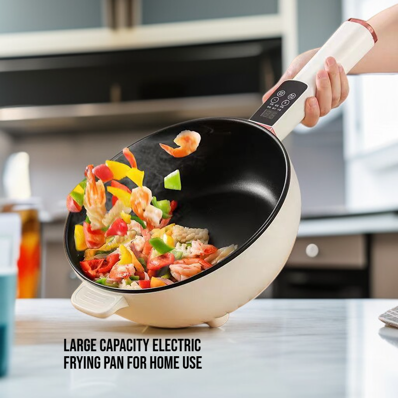  Large Capacity Electric Frying Pan for Home Use
