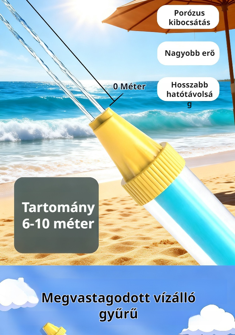 Tartós anyagból készült vízipisztoly