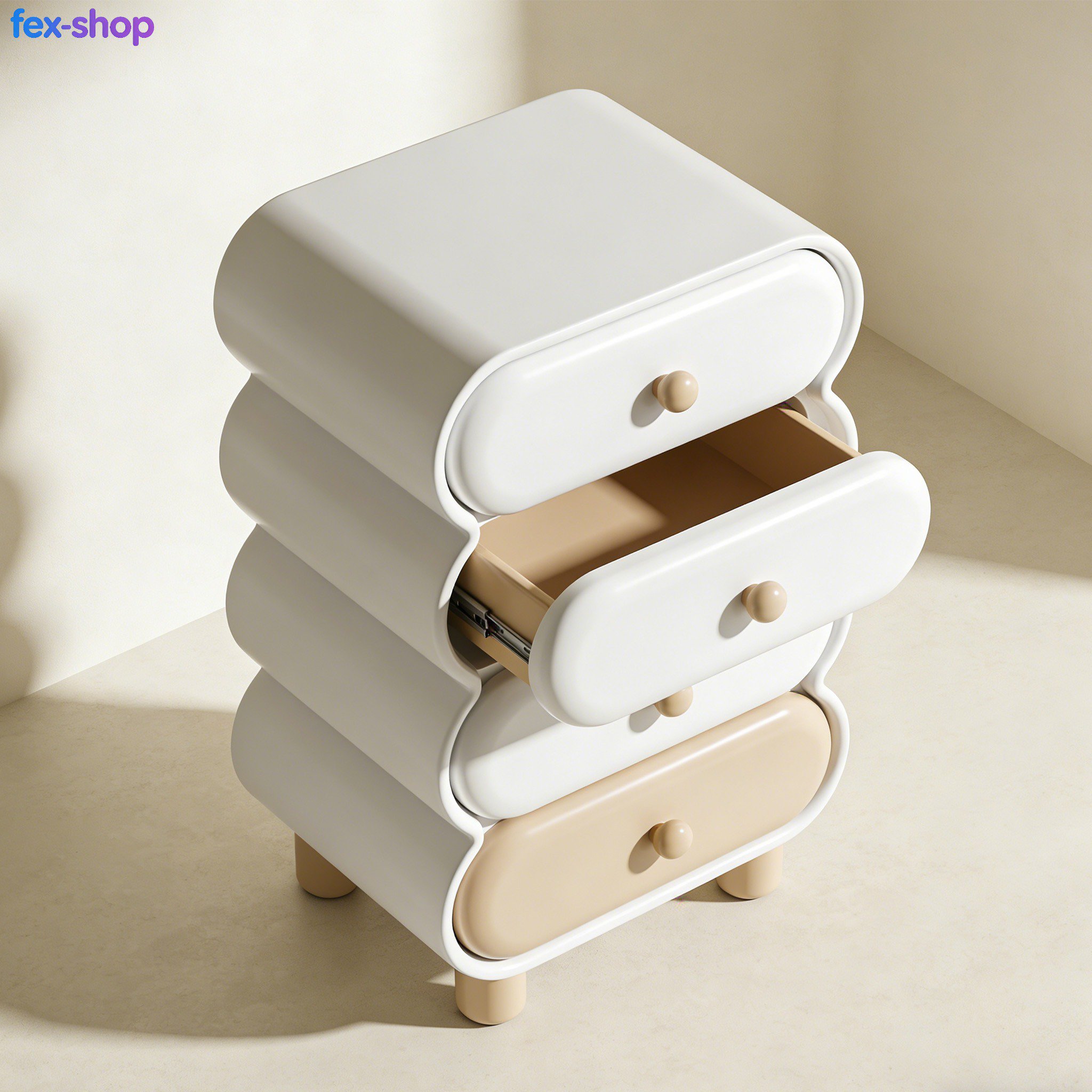 다양한 수납공간이 있는 수납장