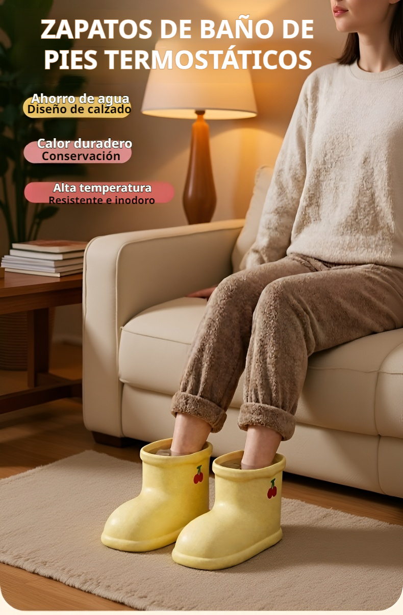 Zapatos térmicos para pies en el hogar