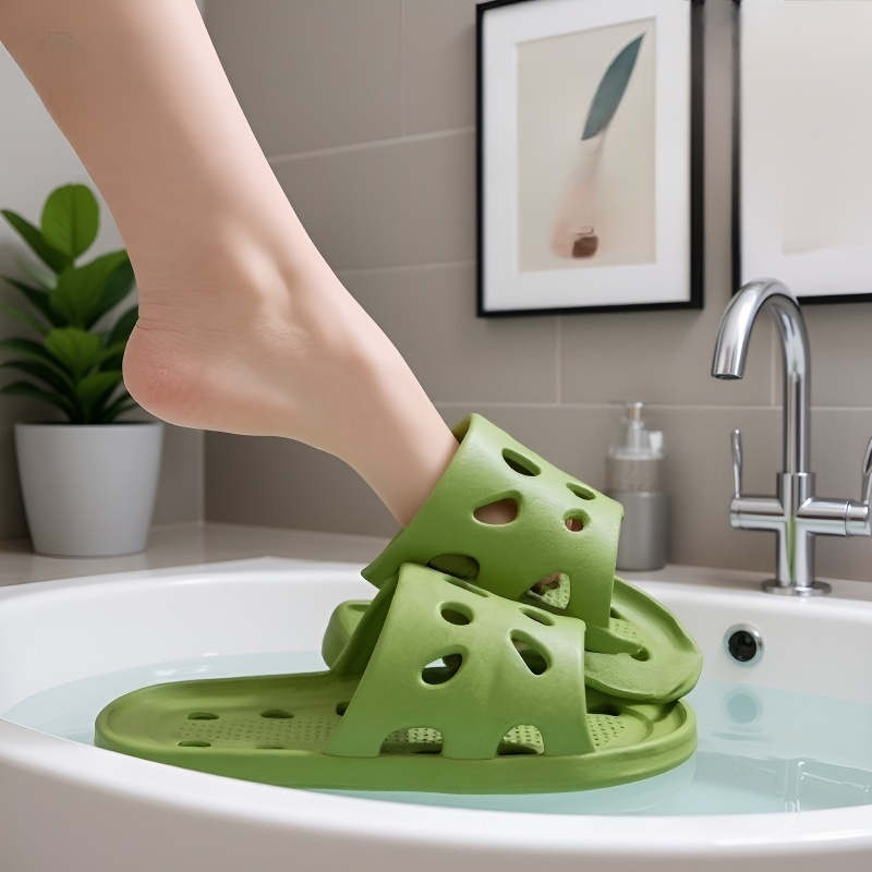 non-slip, breathable bathroom slippers