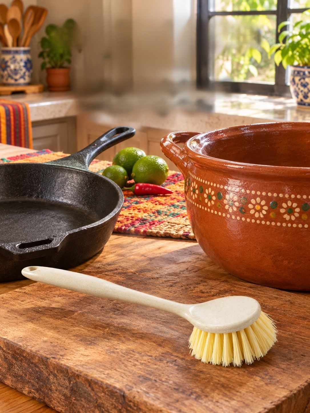 Cepillo ecológico para el hogar con diseño resistente