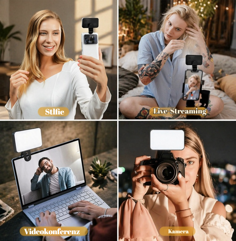LED-Licht mit USB-Ladefunktion für Smartphones