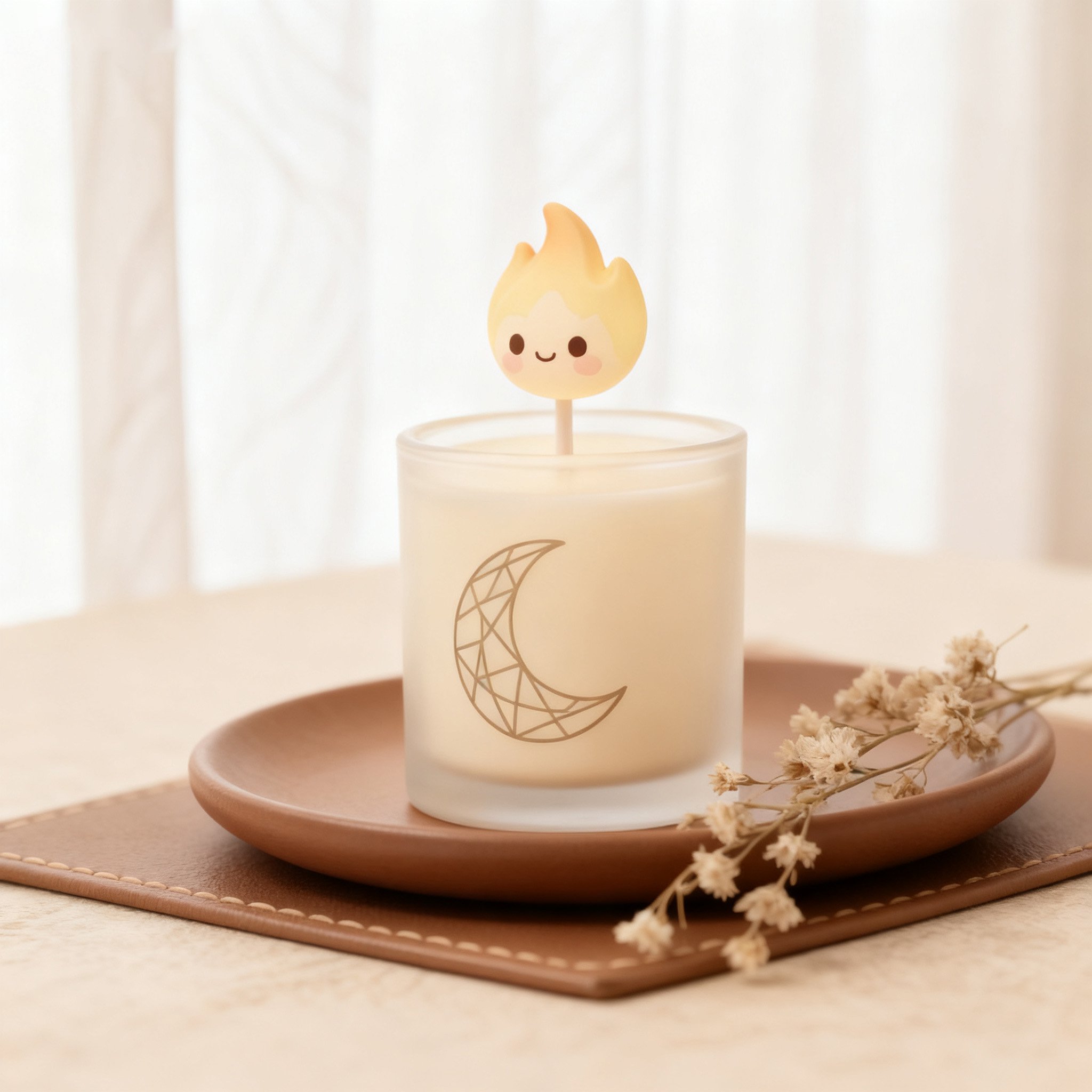 เทียนหอมในแก้วดีไซน์น่ารัก（2 แพ็ค）