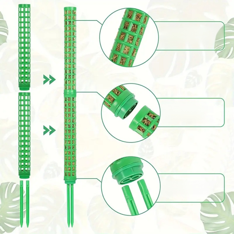 絡み合う苔ココナッツ繊維スティック