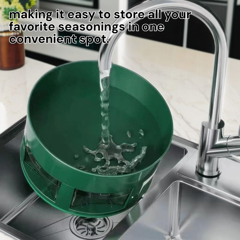 Multi-functional Rotatable Spice Storage Box