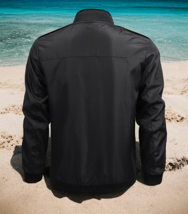 캐주얼 스타일 남성 재킷 지퍼 디테일