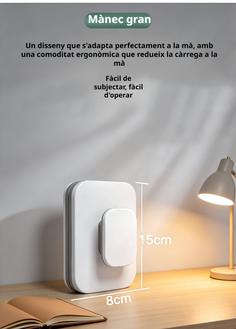 Netejavidres magnètic JN amb disseny ergonòmic i còmode d'utilitzar