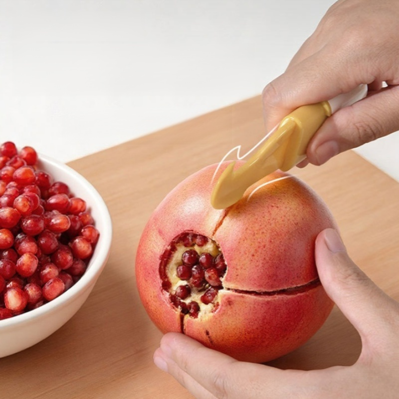 Use a peeler to peel oranges.