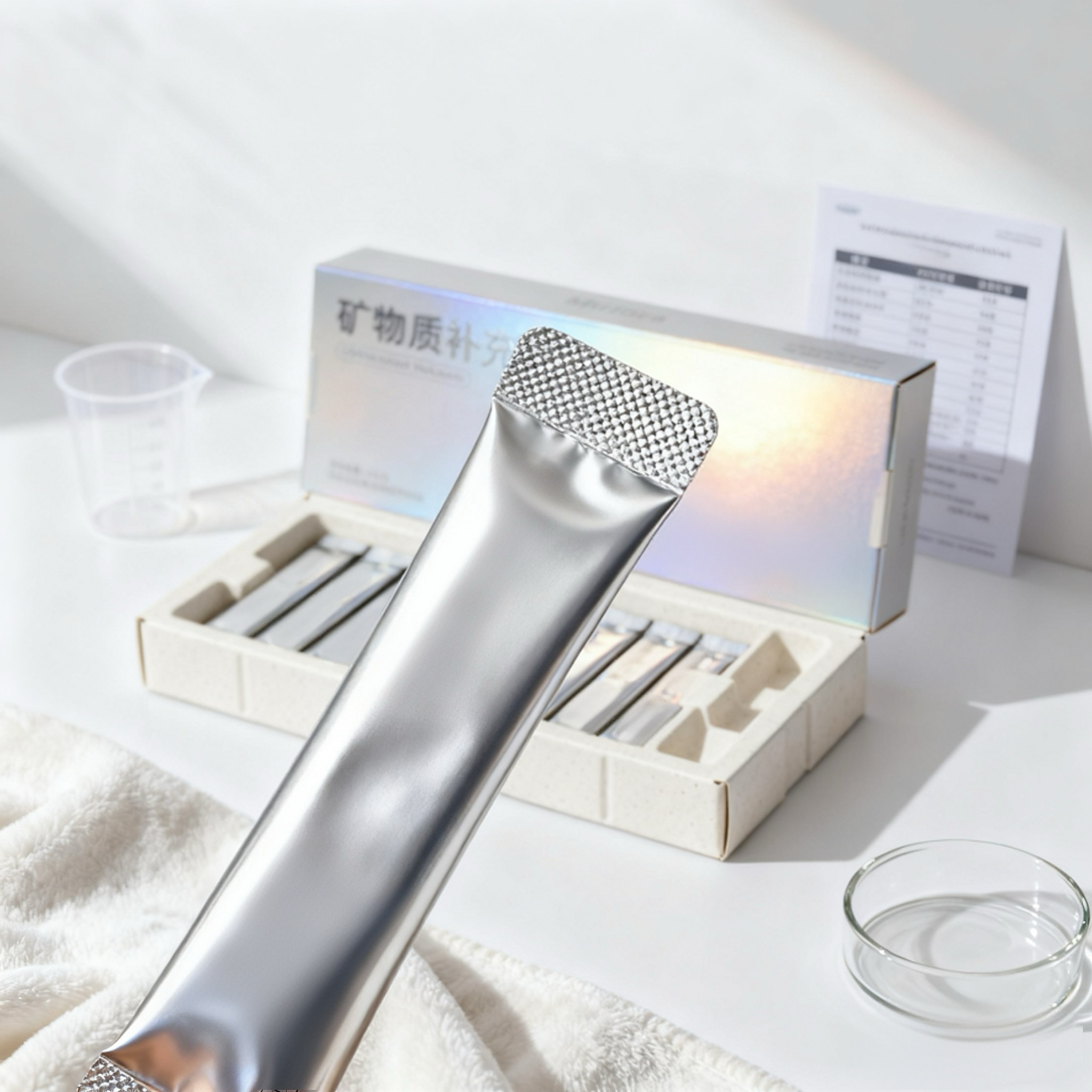 8포 구성의 비타민 미네랄 파우더 제품