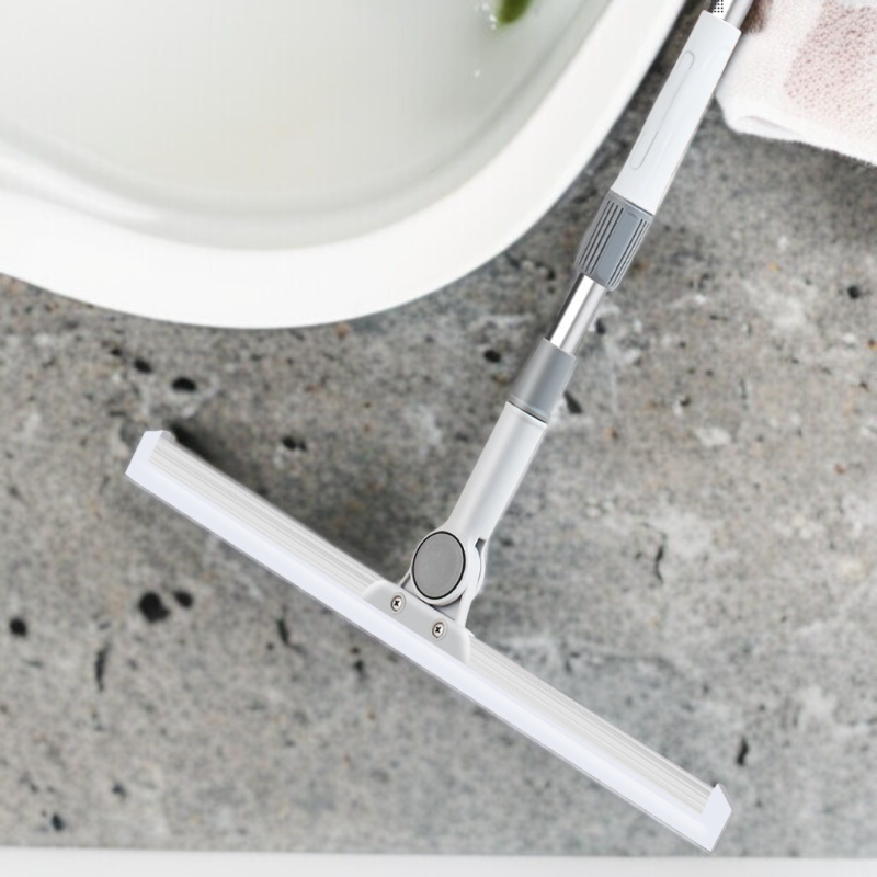 家庭用収納式フロアモップ シリコンワイパー浴室床スクレーパー 浴室用多機能フロアモップ