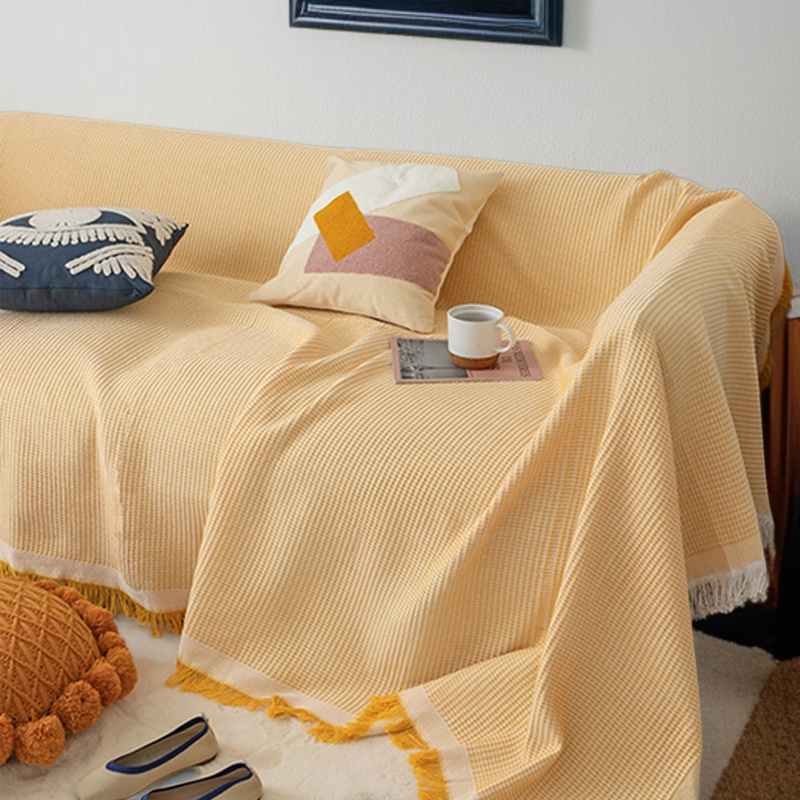 ソファカバーカバーフルカバー綿糸ユニバーサルソファブランケットカバータオル フルカバーソファ