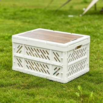 Collapsible storage bin for outdoor adventures