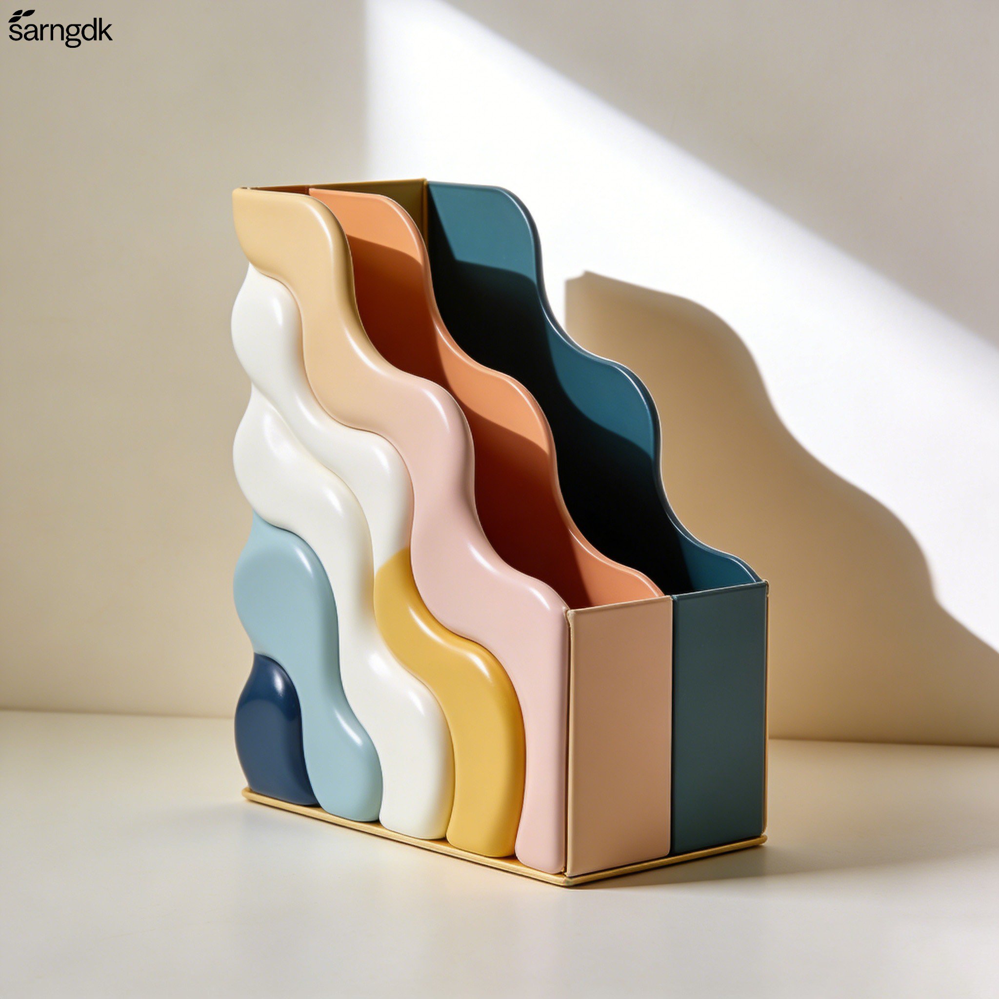 튼튼한 5개 세트 파일 보관함 정면 이미지