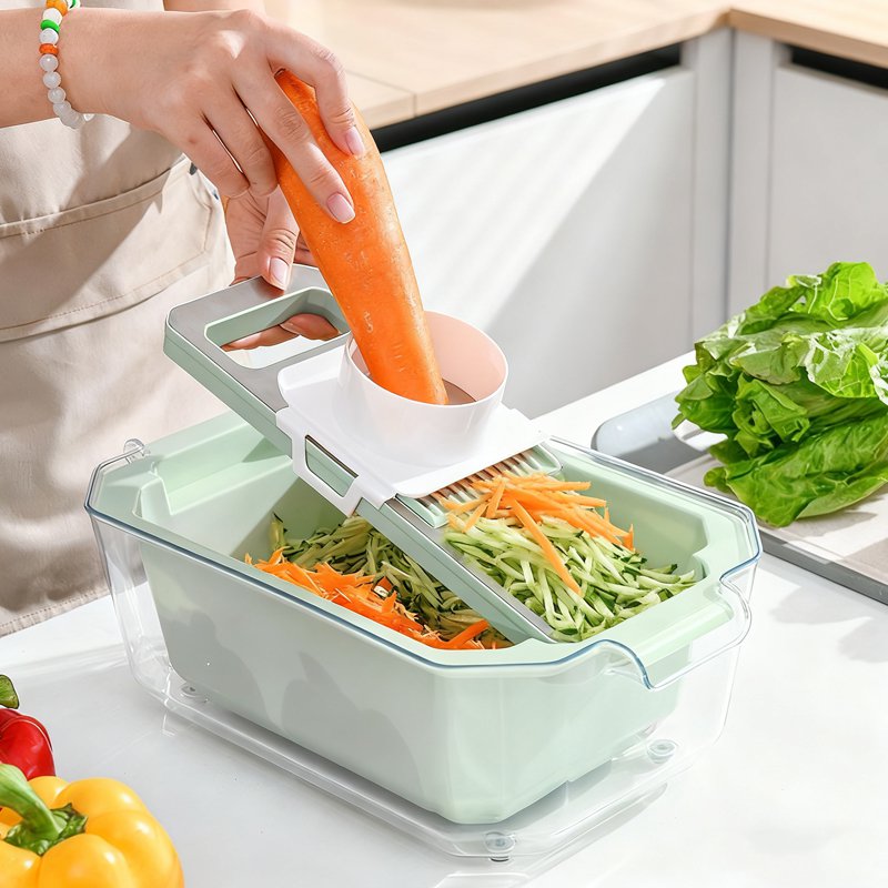 Multi functional fruit slicer and kitchen knife