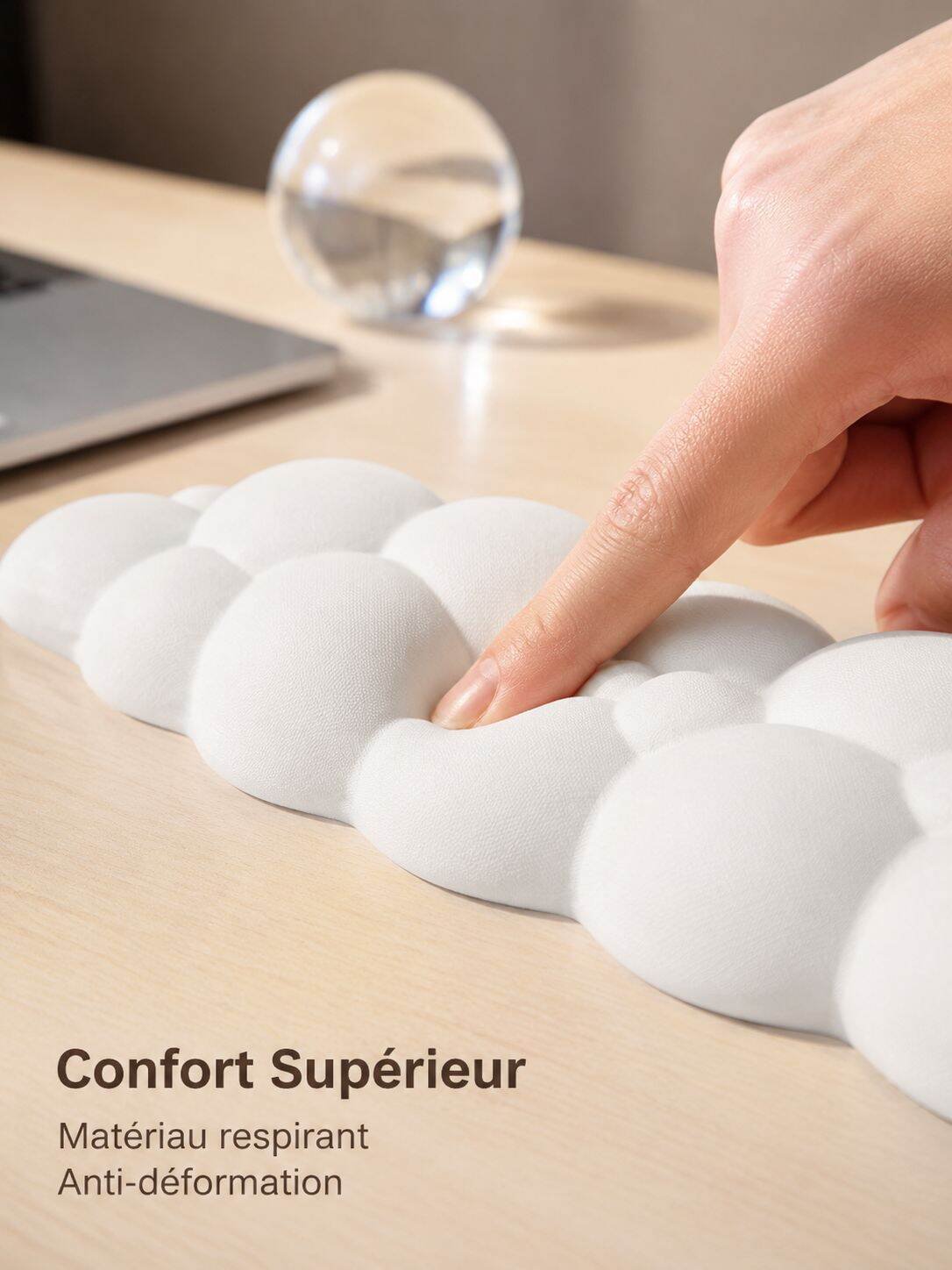 Repos-poignet clavier en forme de nuage