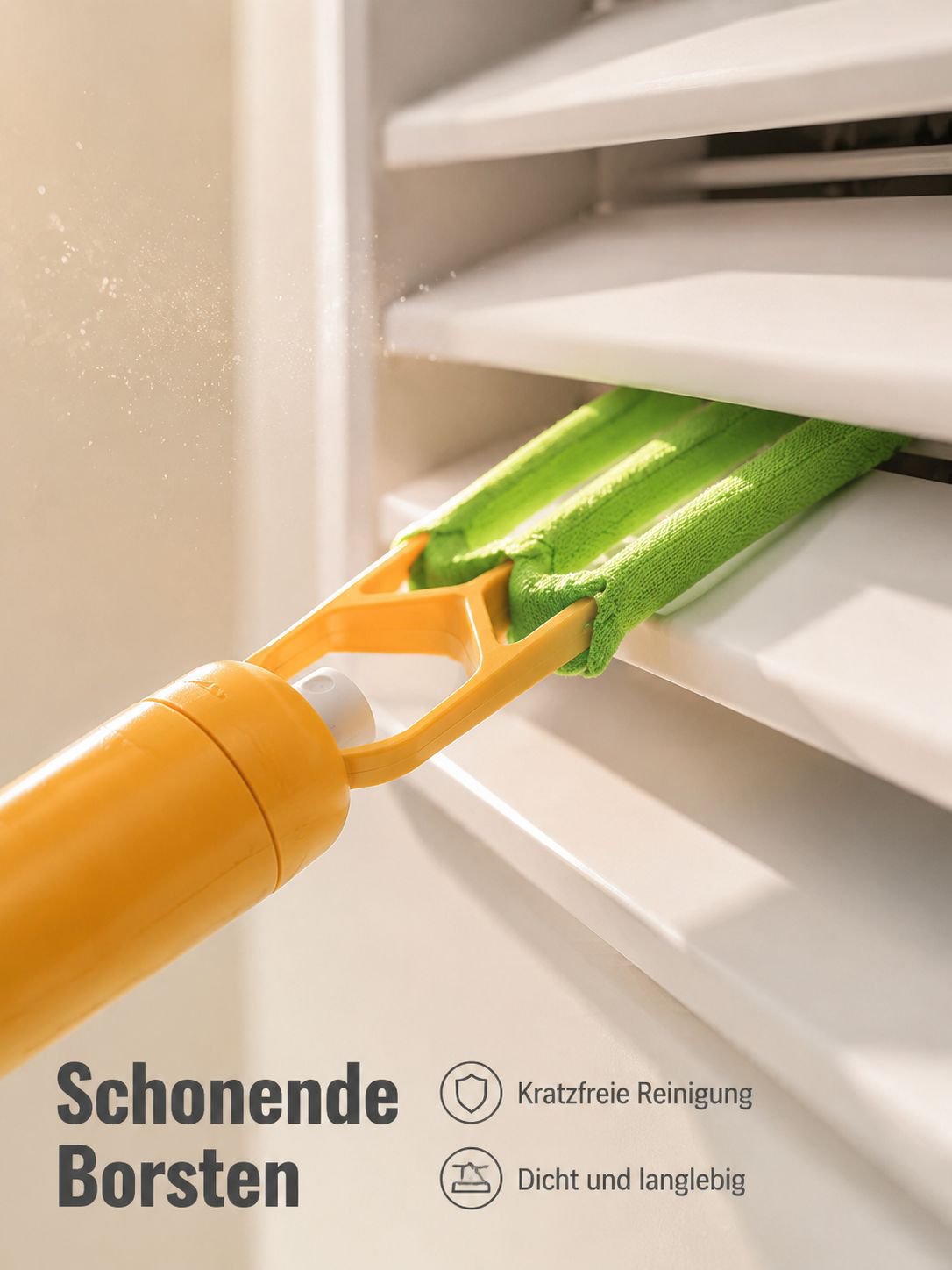 3-in-1 Klimaanlagen-Reinigungsbürste, abnehmbar, für Lüftungsschlitze und Lamellen