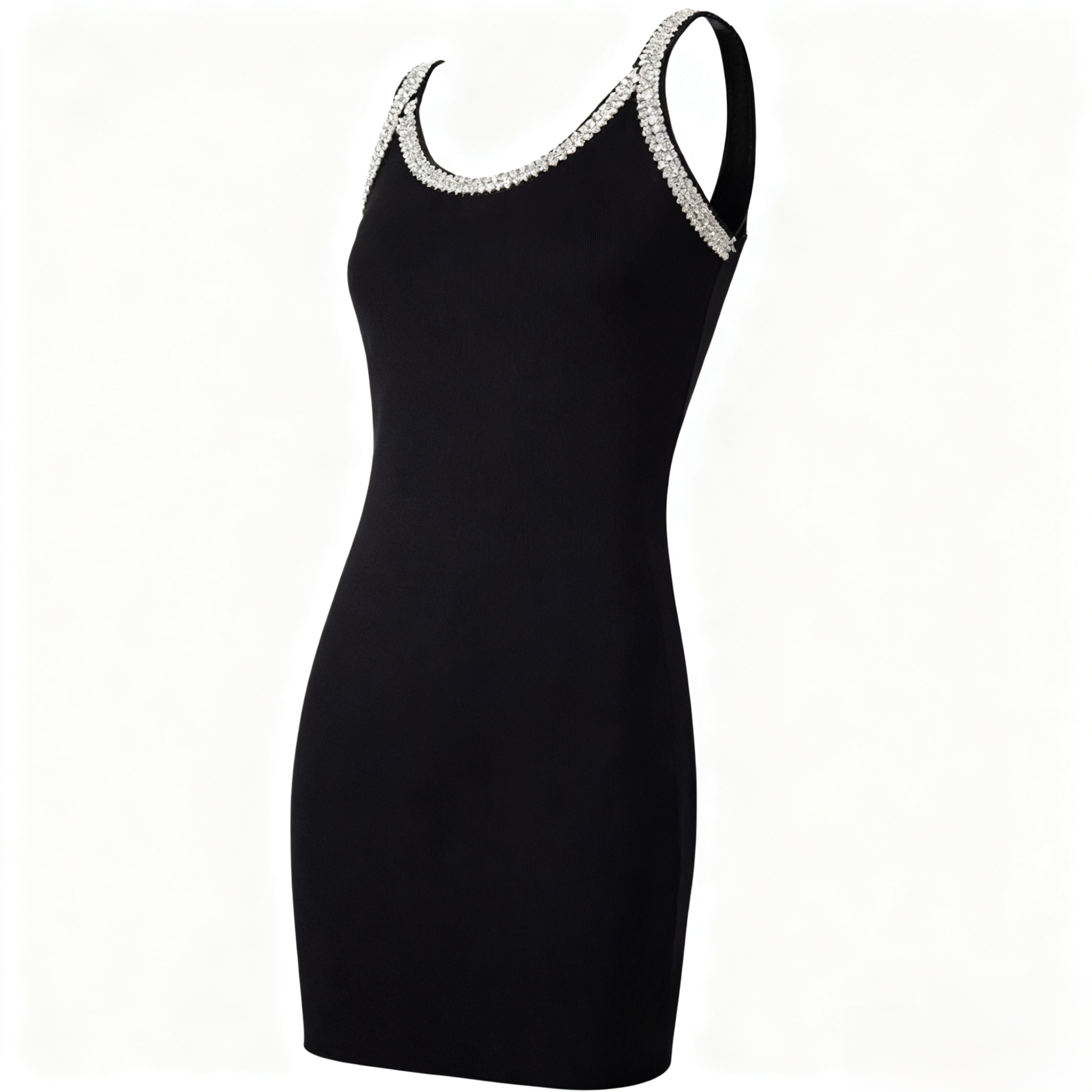 스파게티 스트랩 스트레치 슬리밍 드레스