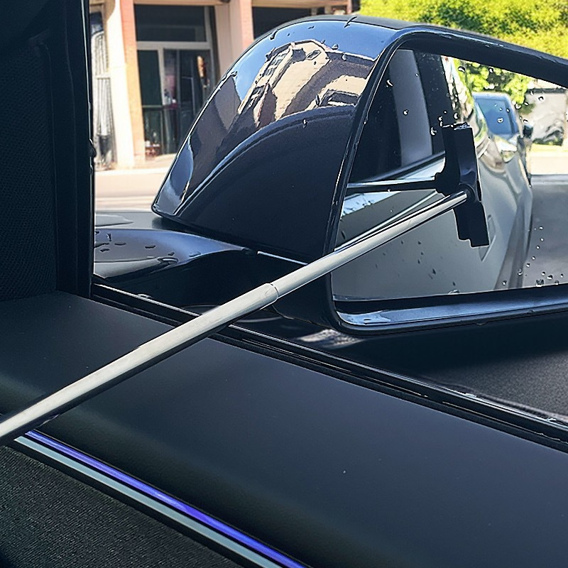 مكنسة زجاج خلفية مرآة السيارة قابلة للتمديد