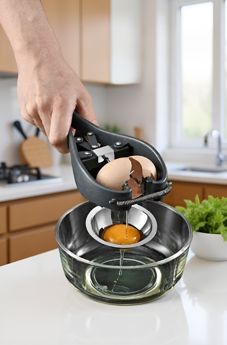 Dwufunkcyjny separator do białek i szybka rozbijarka jajek z 304 stali nierdzewnej