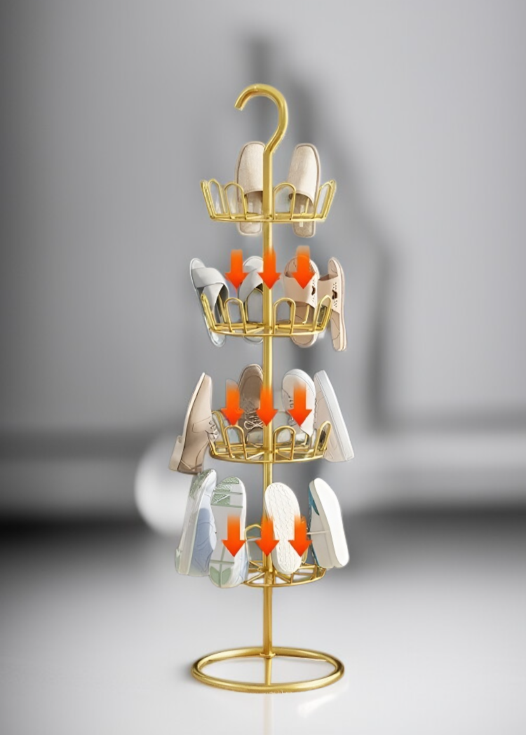 家庭陽台專用落地式鞋架