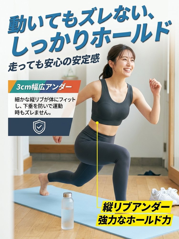 バストをすっきり見せる着やせ補整ブラ