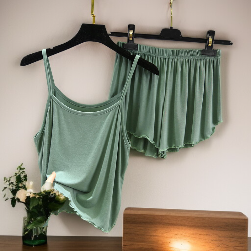 夏用セクシーレースキャミソールパジャマ レディース