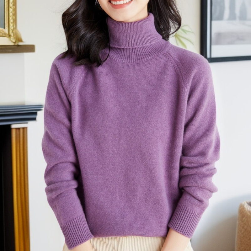 하이넥 루즈핏 스웨터