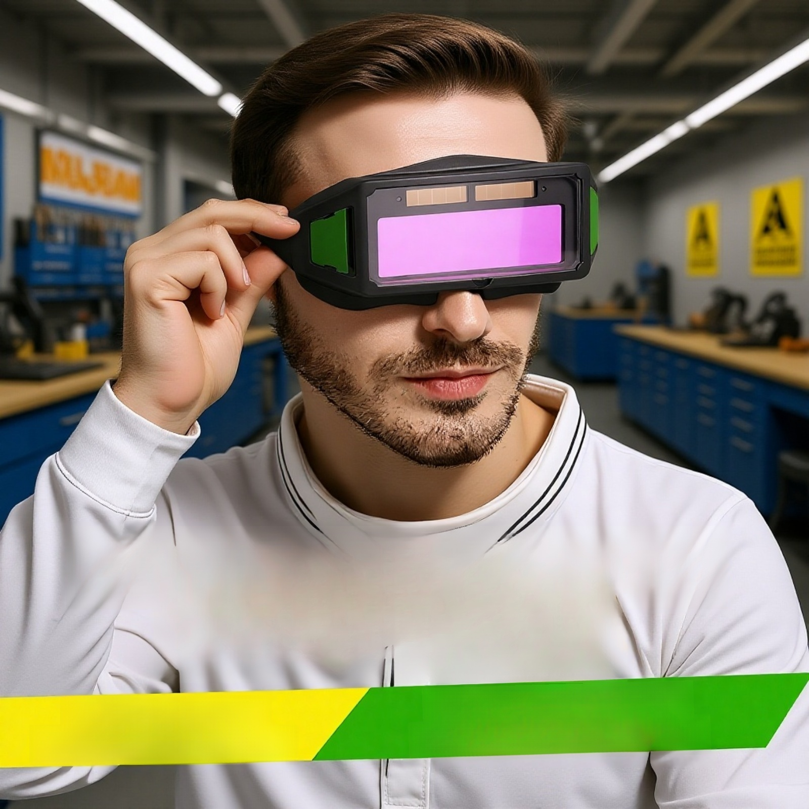 نظارات لحام ذاتية التعتيم لحماية العيون أثناء العمل