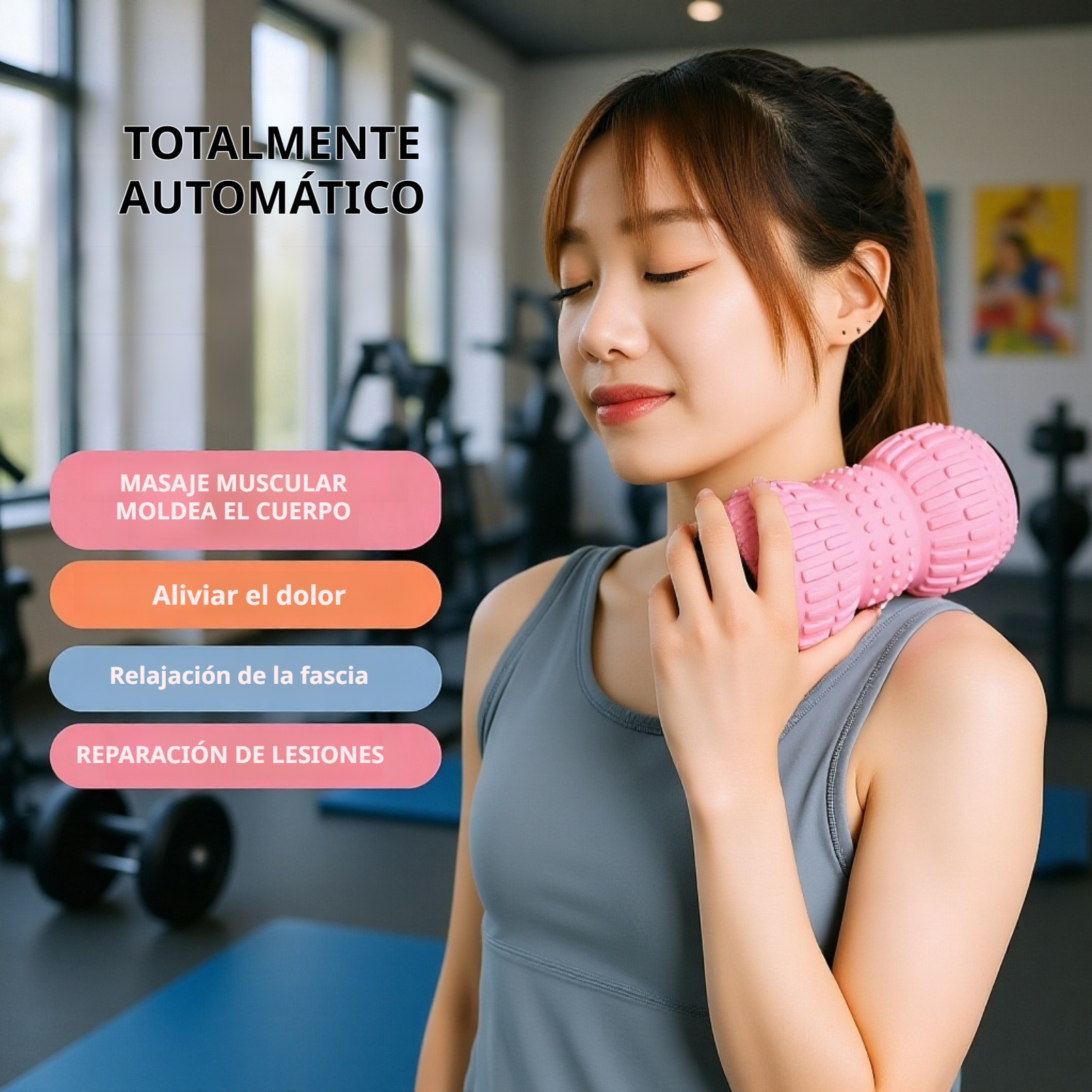 Bola de masaje eléctrica en forma de cacahuete para relajación muscular