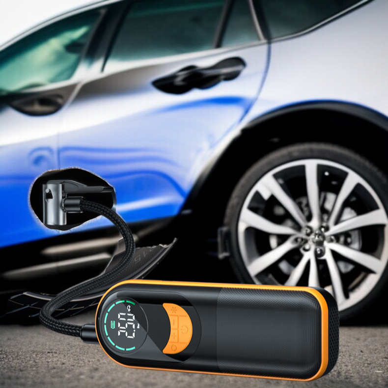 차량용 미니 휴대용 디지털 무선 공기 주입 펌프 다기능 자동차 공기 주입 펌프