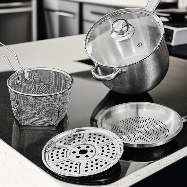 가정용 찜기 다용도 대용량 스테인리스 스틸 찜기 거름망 깊숙이 찜기 튀김 제작에 적합