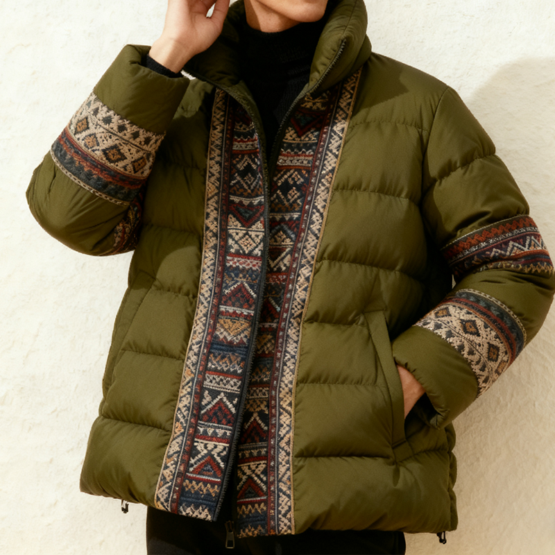 남성용 경량 패딩 점퍼