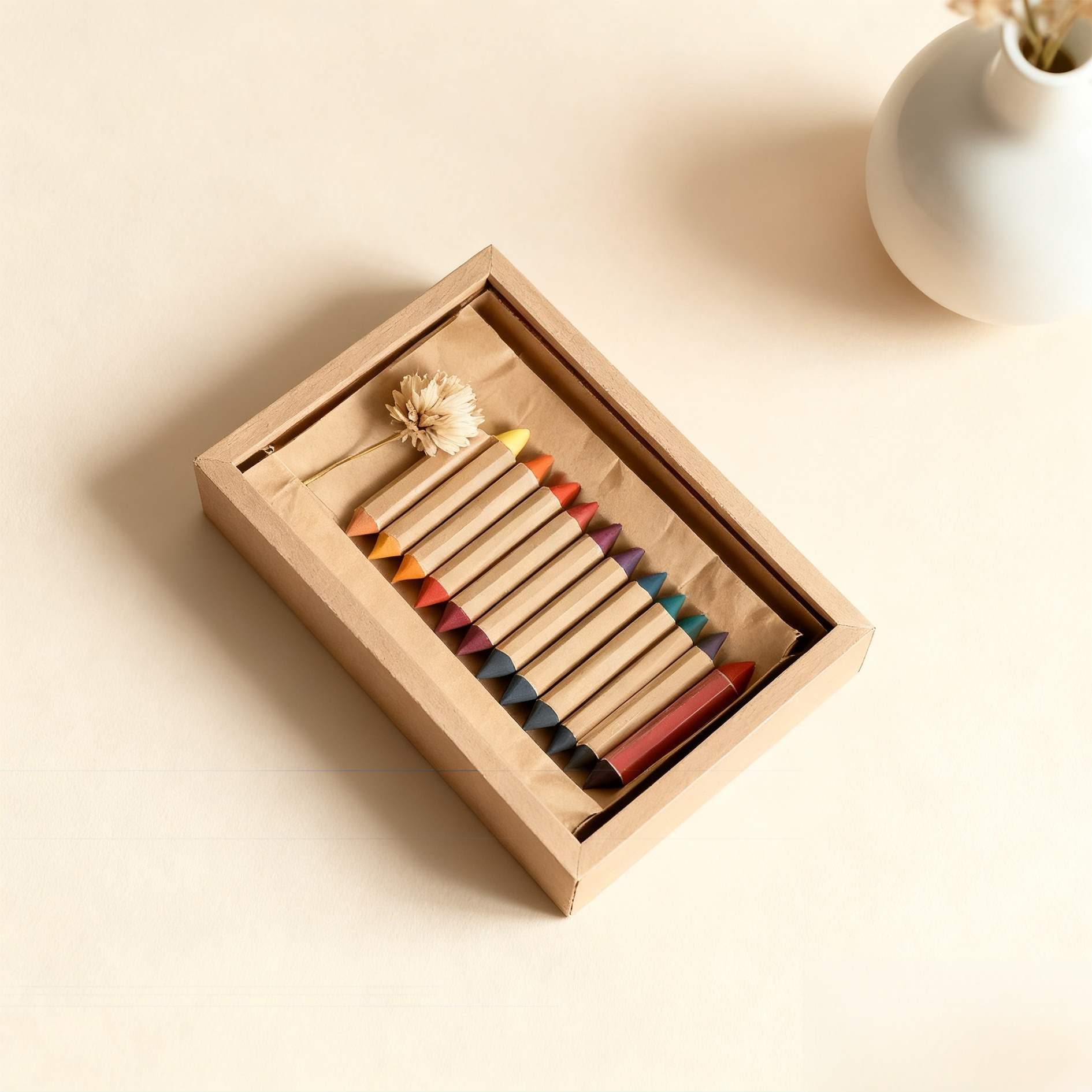 安全なキッズクレヨン2個パックのパッケージ画像