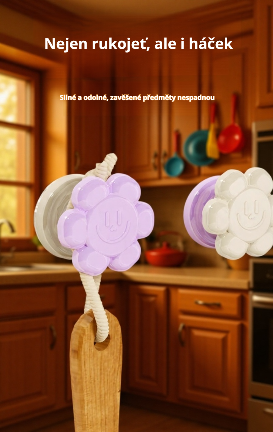 Snadná instalace přísavkové rukojeti bez nářadí