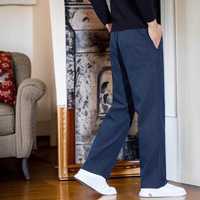 라이트 럭셔리 남성 팬츠 가을 남성 캐주얼 팬츠 와이드 팬츠