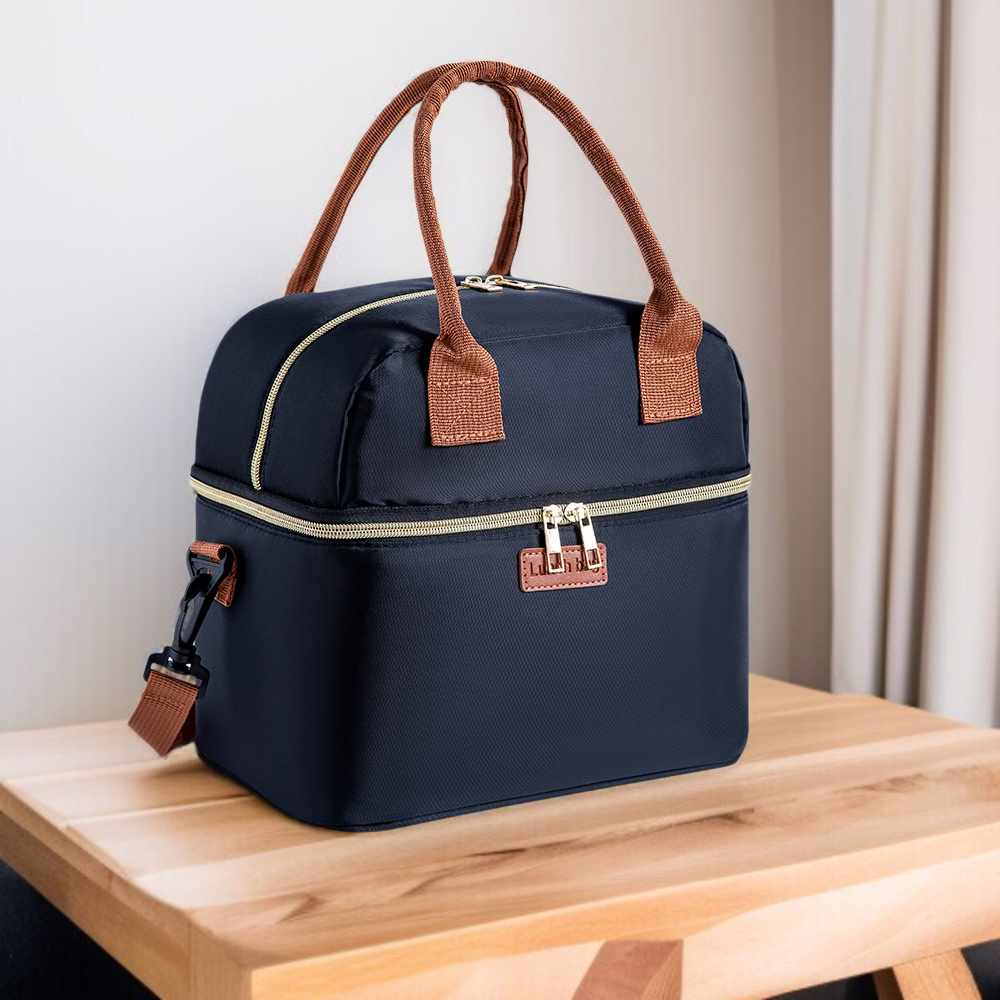 Hand-Doppelschicht verdickte wasserdichte Essen Box Tasche