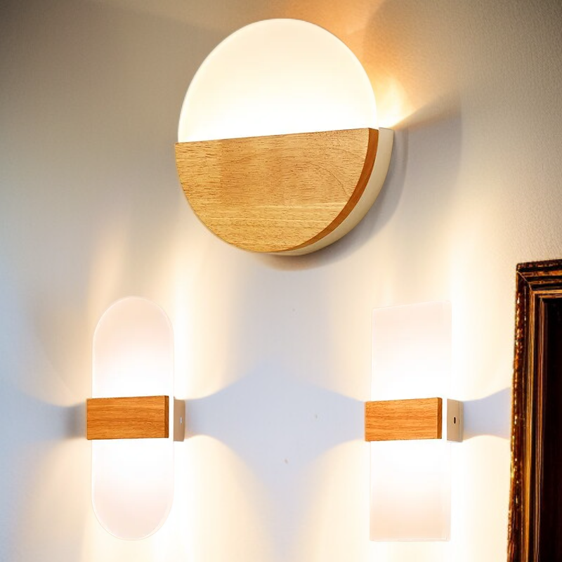 Dekorativní venkovní LED nástěnné svítidlo z akrylu pro hotelové chodby