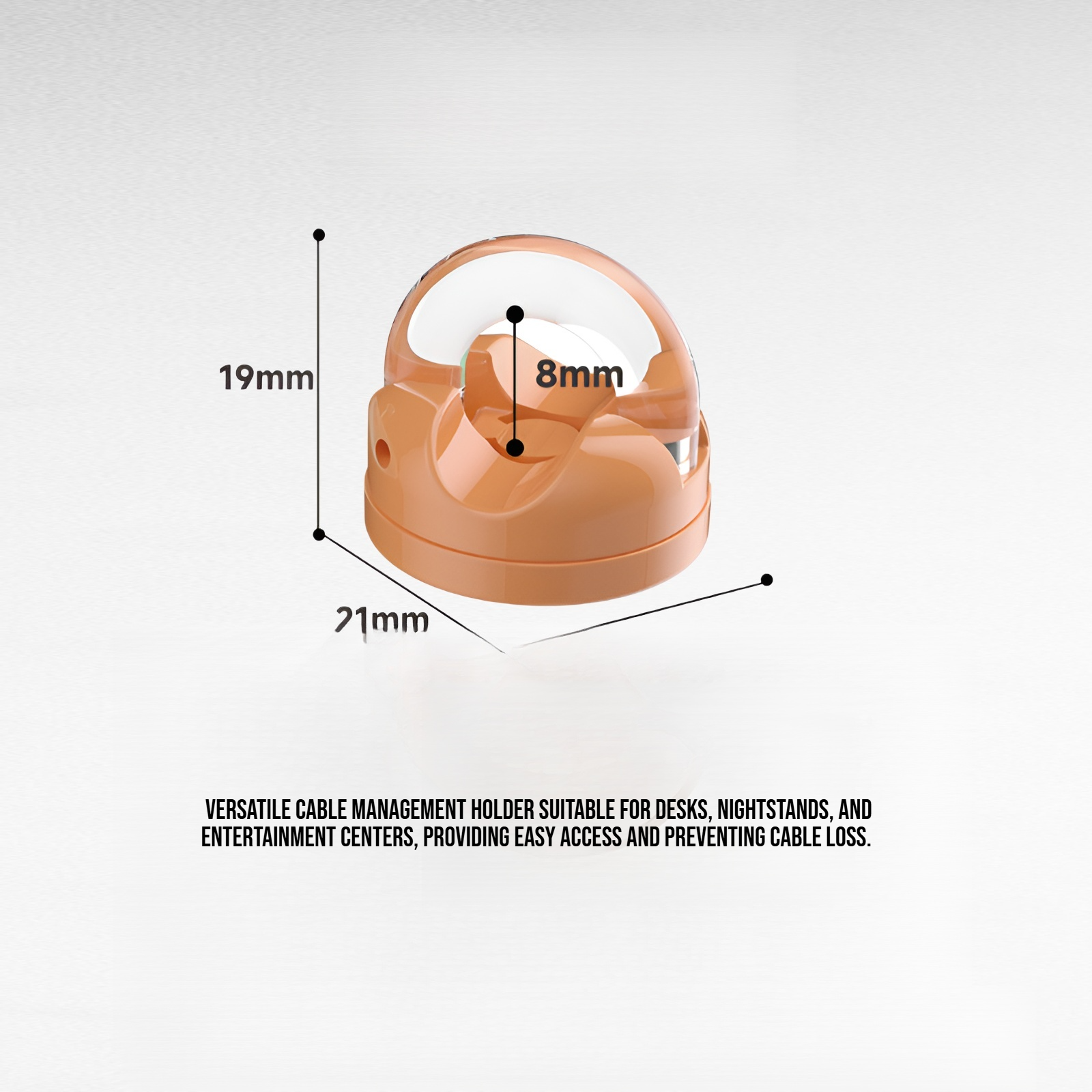 Power Cord Organizer and Holder, Magnetic Cable Management Clip