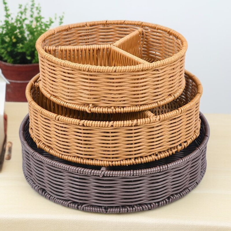 거실 커피 테이블용 과일 및 견과류 보관 바구니 칸막이