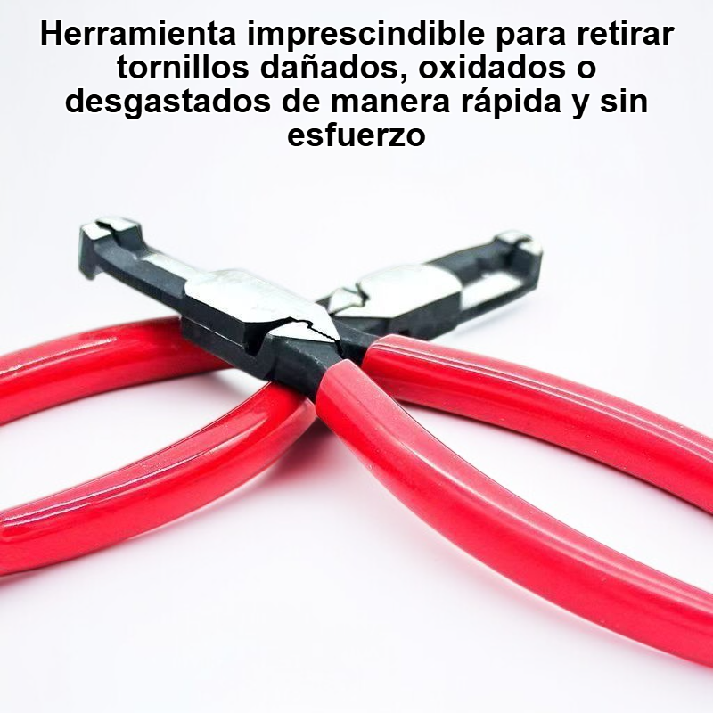 Extractor de tornillos multifuncional para quitar tornillos dañados y oxidados.