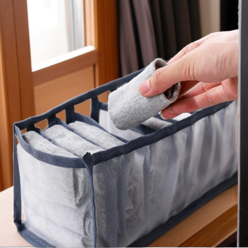 여성 가정용 수납함 망사 칸막이 속옷 수납함 서랍형 의류정리함 칸막이 양말정리칸 양말수납함