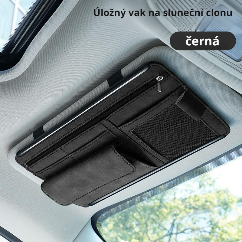 Univerzální držák na sluneční brýle do auta, multifunkční klip na sluneční clonu