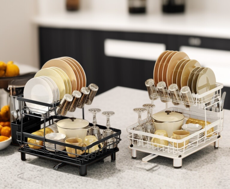 주방칼걸이와 젓가락꽂이가 결합된 건조대 모습