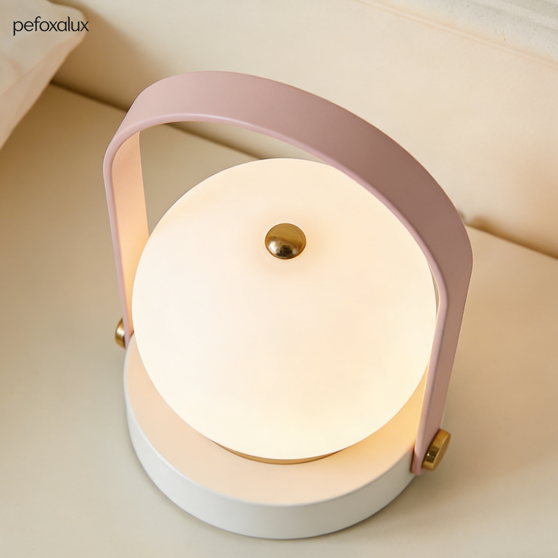 휴대용 구형 테이블 램프