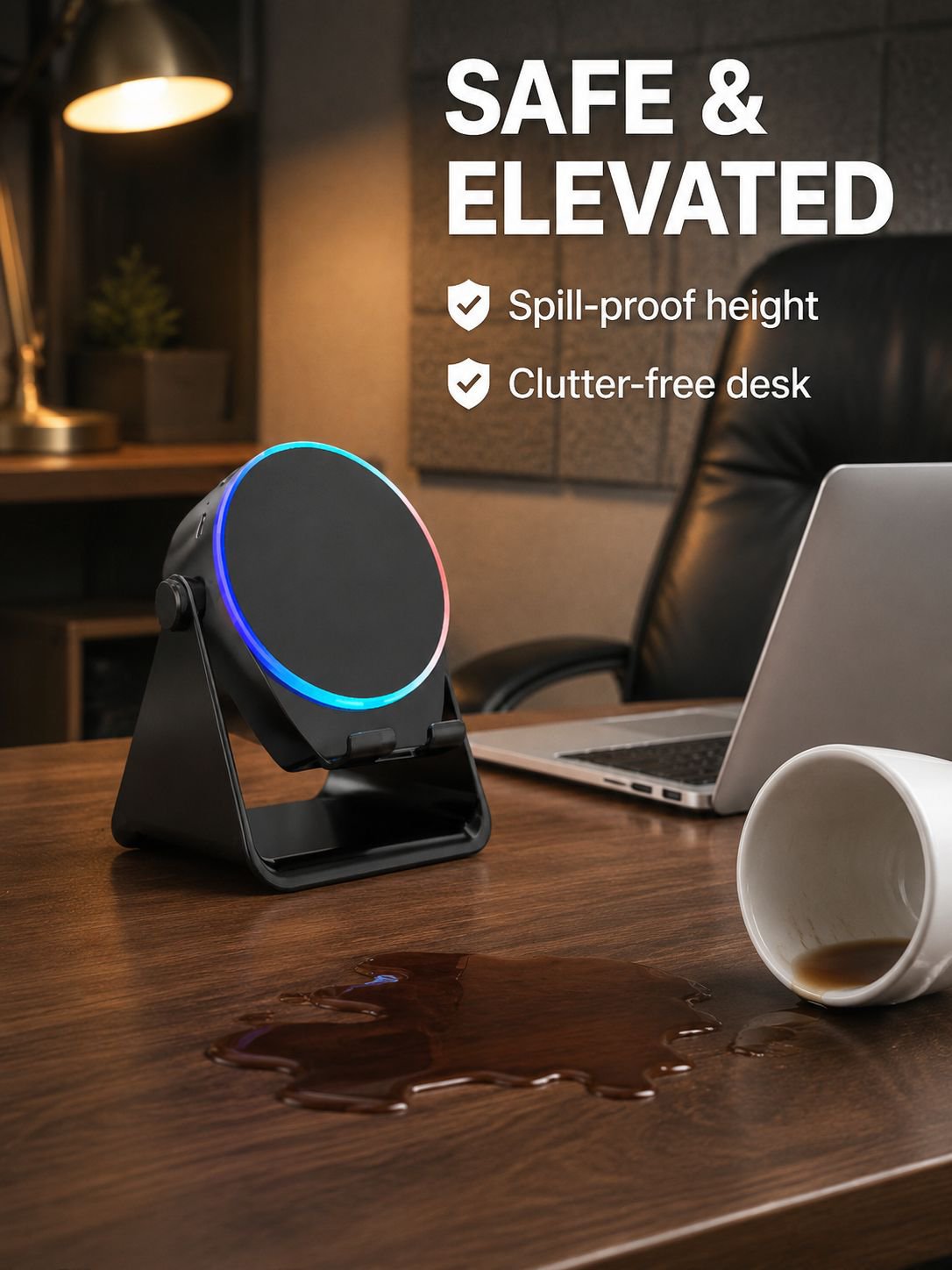 Magnetic Instant-Connect Bluetooth Speaker Stand