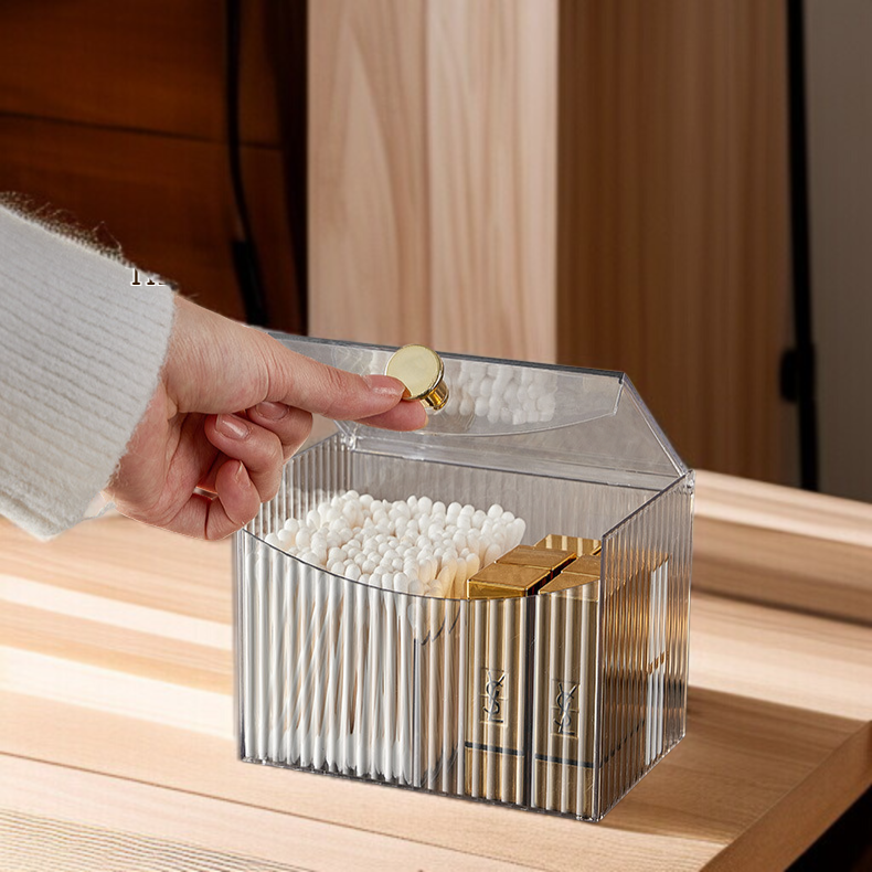 Transparent Cosmetic Case Storage Box Household Small Exquisite Portable Light Luxury