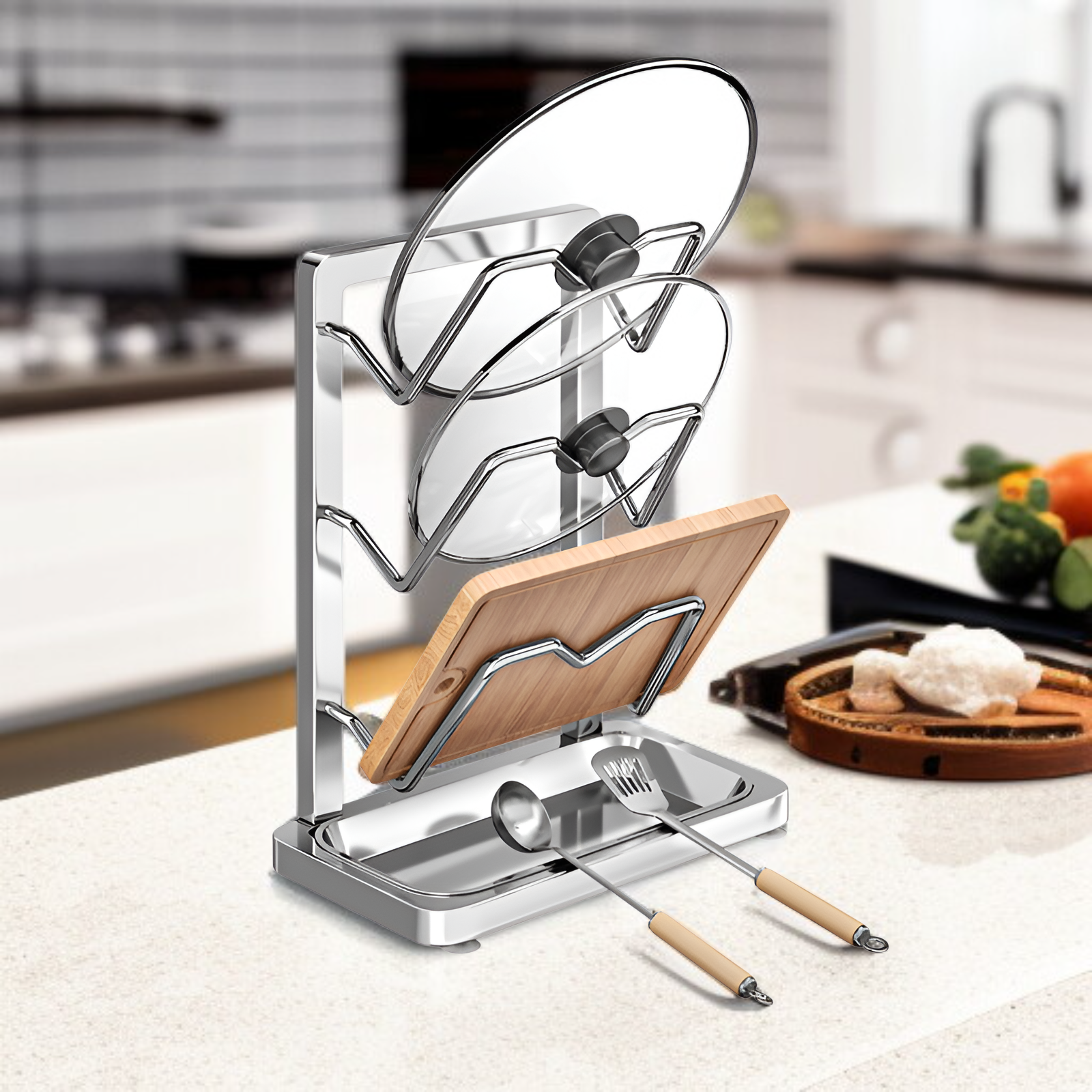 주방 조리대 냄비 뚜껑 걸이